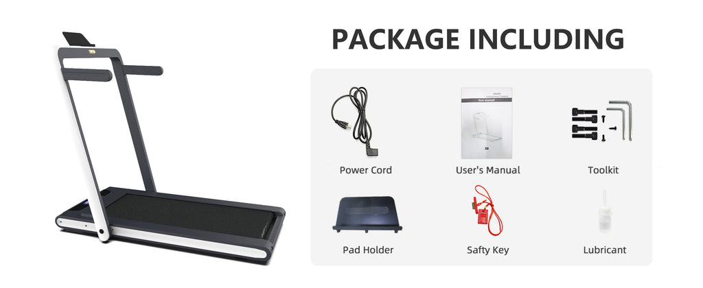 2 in 1 Under Desk Treadmill 2.5HP Folding Electric Machine