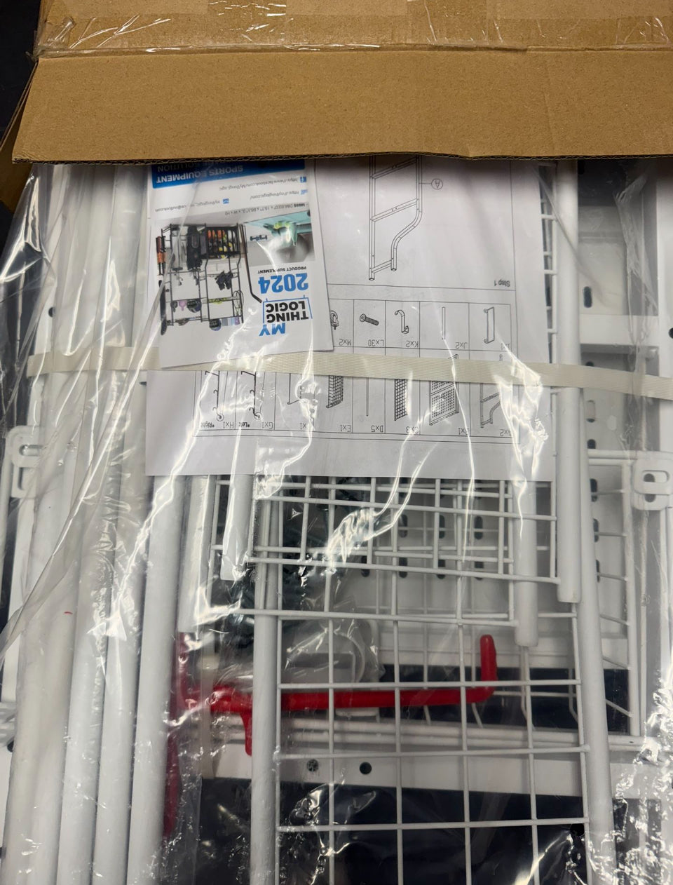 Mythinglogic Yoga Mat Storage Racks, Home Gym Storage Rack for Dumbbells Kettlebells Foam Roller, Yoga Strap and Resistance Bands, Workout Equipment Storage Organizer With Hooks and Wheels