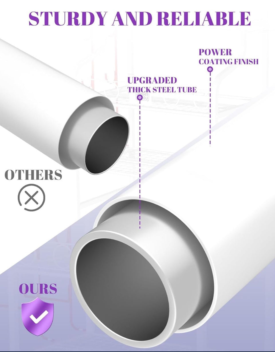 Mythinglogic Yoga Mat Storage Racks, Home Gym Storage Rack for Dumbbells Kettlebells Foam Roller, Yoga Strap and Resistance Bands, Workout Equipment Storage Organizer With Hooks and Wheels