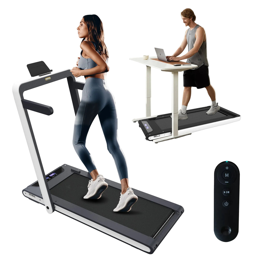 2 in 1 Under Desk Treadmill 2.5HP Folding Electric Machine