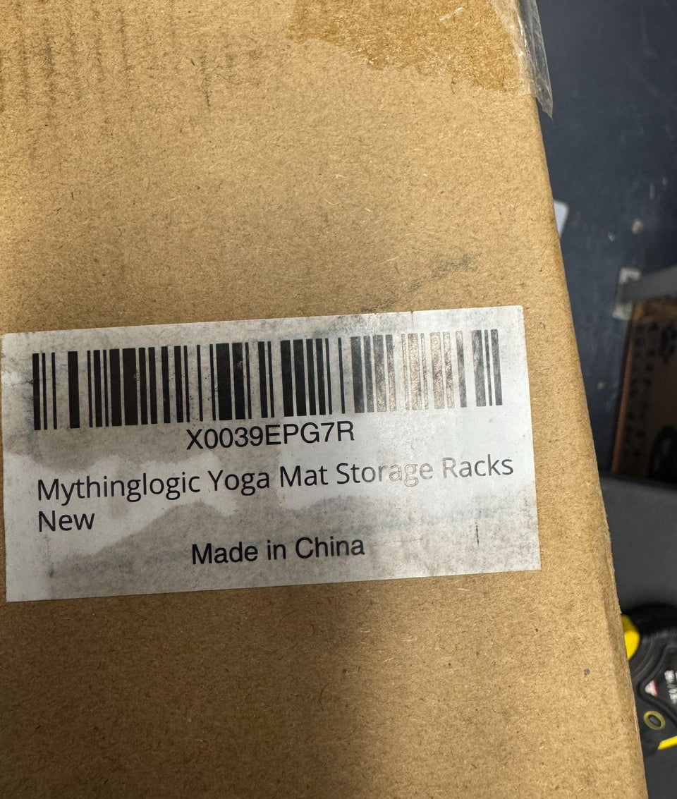 Mythinglogic Yoga Mat Storage Racks, Home Gym Storage Rack for Dumbbells Kettlebells Foam Roller, Yoga Strap and Resistance Bands, Workout Equipment Storage Organizer With Hooks and Wheels